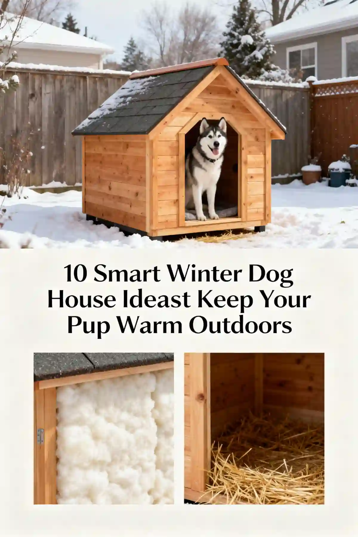 10 Smart Winter Dog House Ideas That Keep Your Pup Warm Outdoors