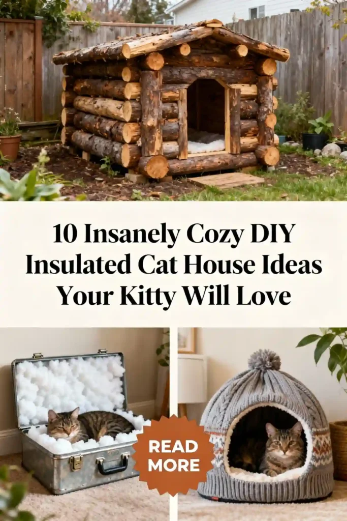 10 Insanely Cozy DIY Insulated Cat House Ideas Your Kitty Will Love