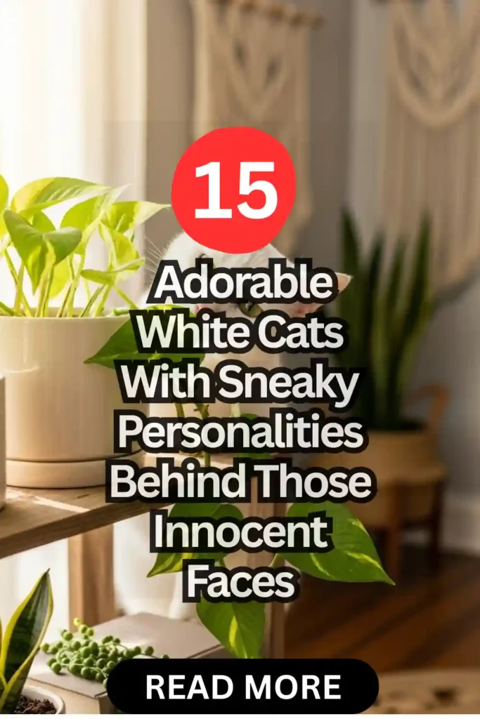 15 Adorable White Cats With Sneaky Personalities Behind Those Innocent Faces