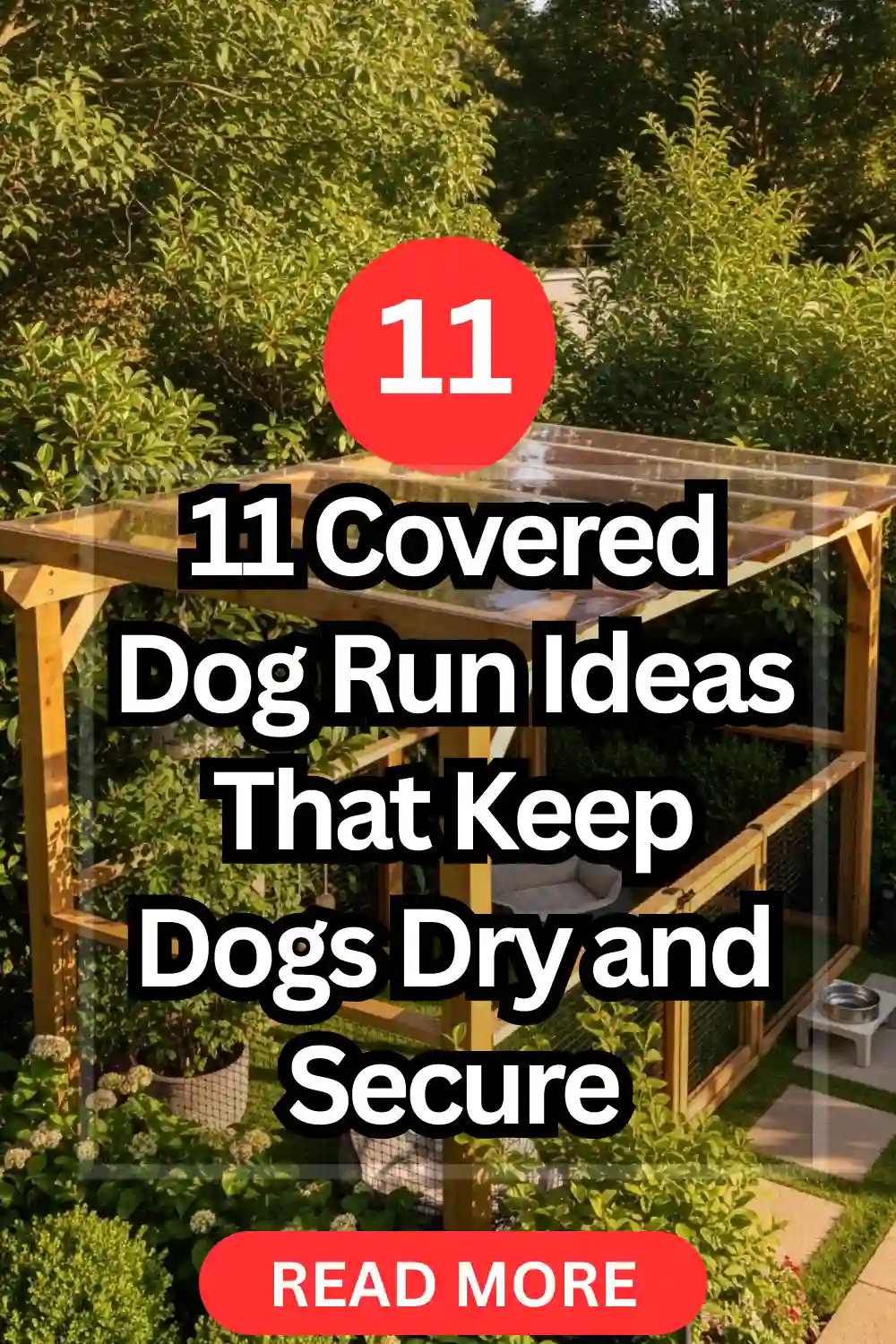 11 Covered Dog Run Ideas That Keep Dogs Dry and Secure