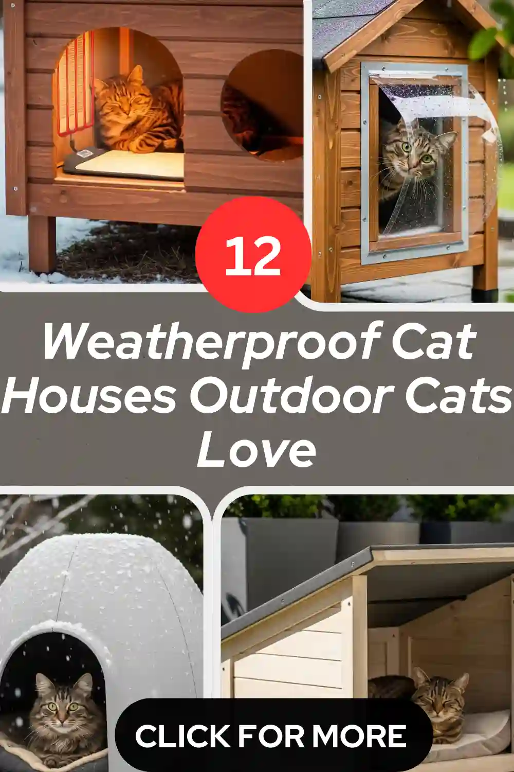 12 Weatherproof Cat Houses Outdoor Cats Love