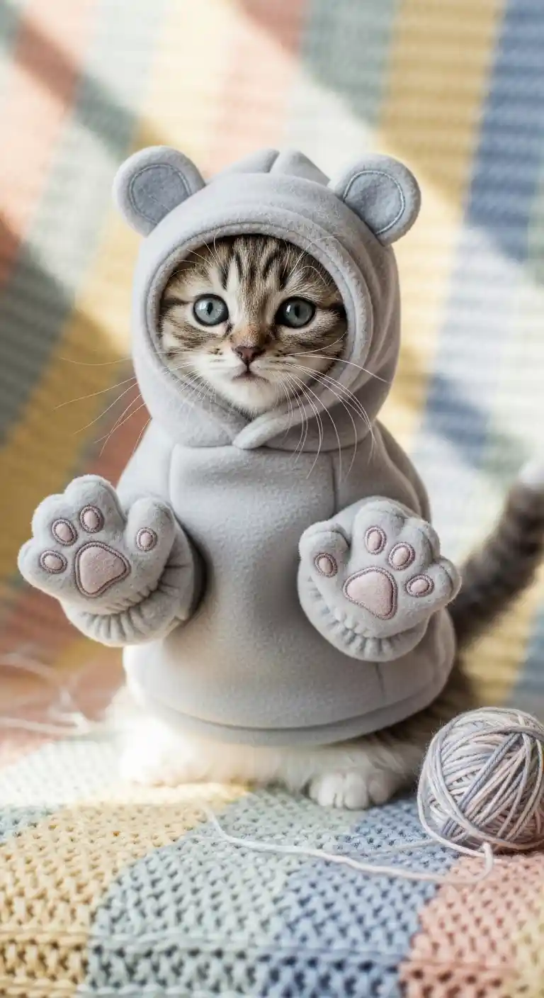 DIY Kitten Clothes Using Things You Already Have